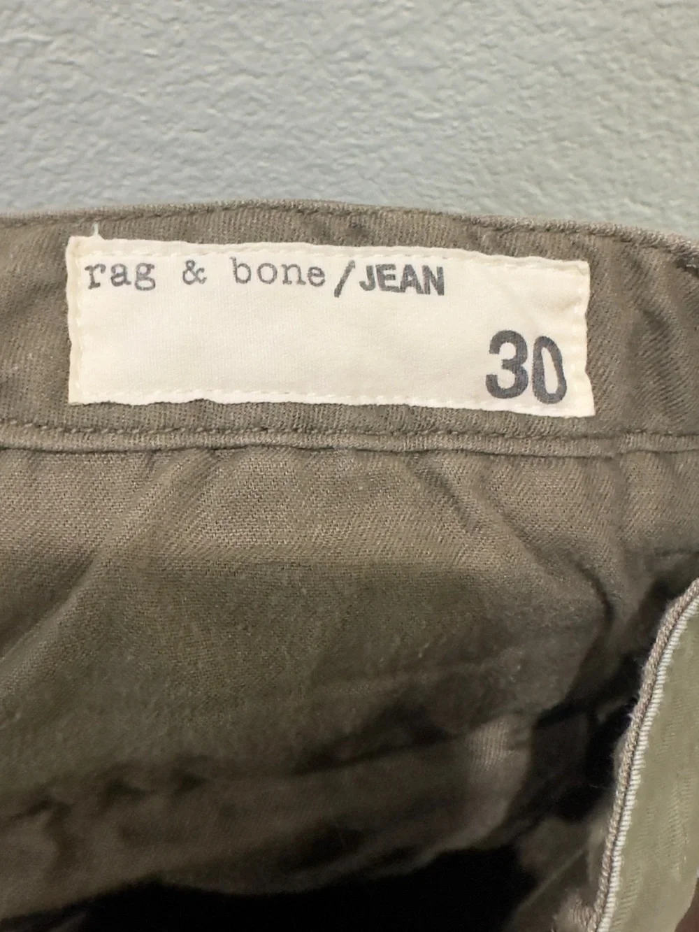 rag & bone Olive Green Skinny Cargo Pants